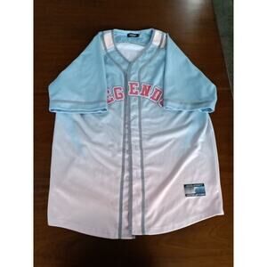 Pink/Blue Mens Pink+Dolphins Jersey Legends Size XL